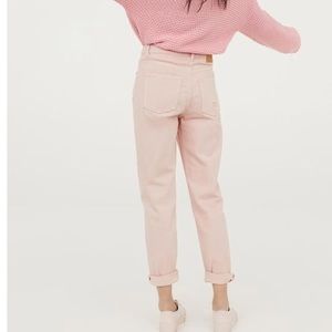 Pink boyfriend jeans